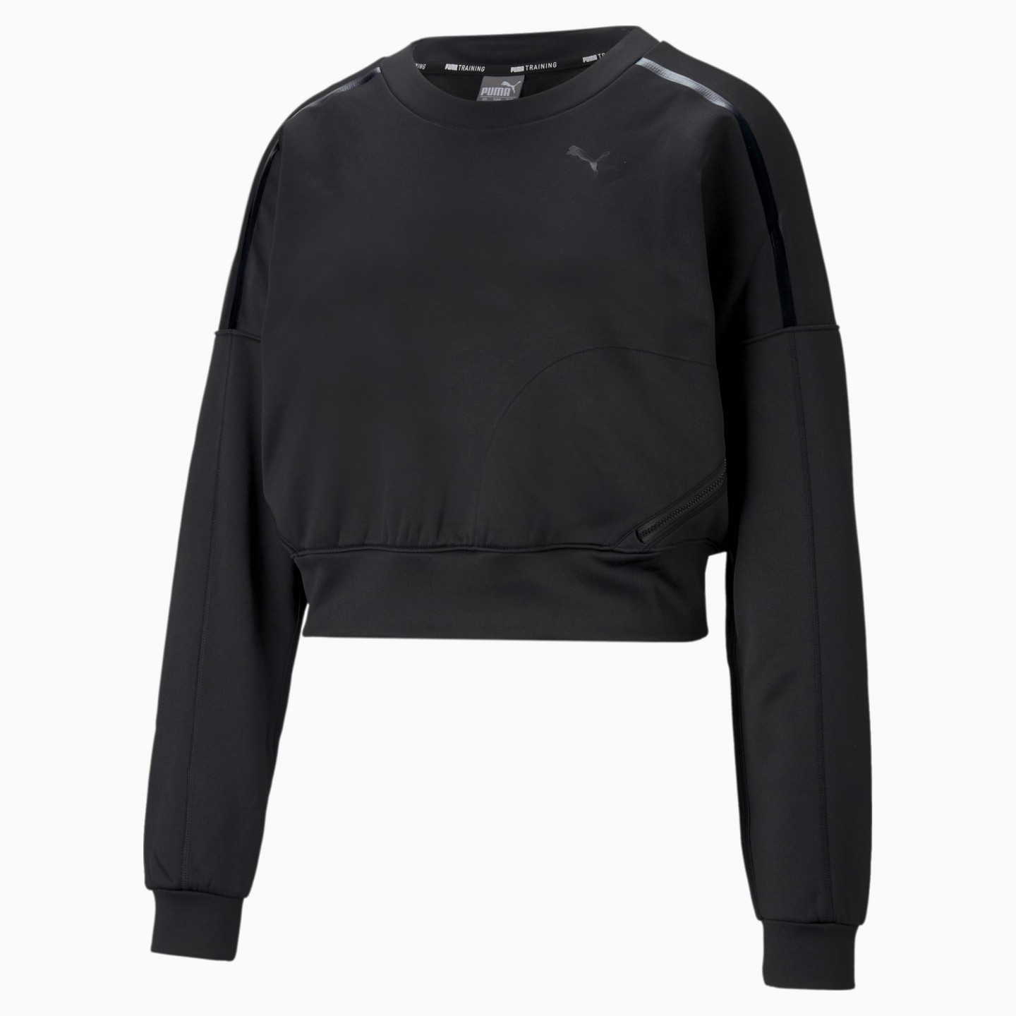 Женская толстовка Puma с круглым вырезом на молнии для тренинга 520272_01
