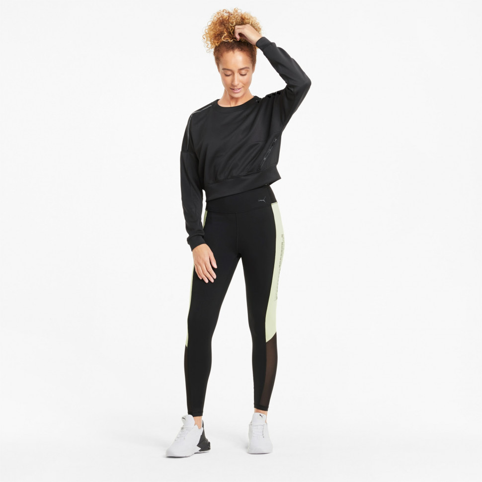 Женская толстовка Puma с круглым вырезом на молнии для тренинга 520272_01